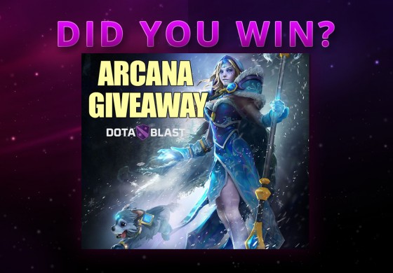 Did you win? DotaBlast prelaunch event arcana giveaway