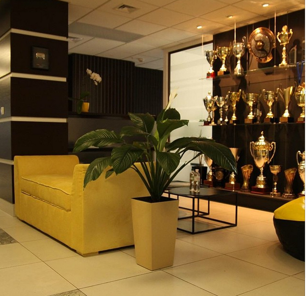 Dota 2 Na'Vi trophies and office