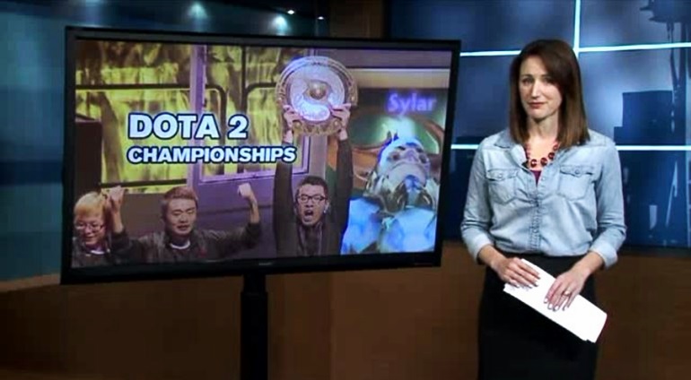 kaci aitchison covering TI4 on Q13 FOX News