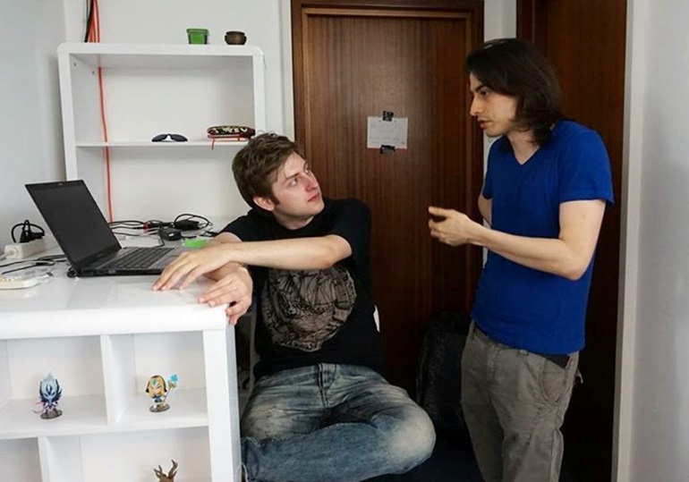 ppasarel and bOne7, at the PGL Studios, in Bucharest