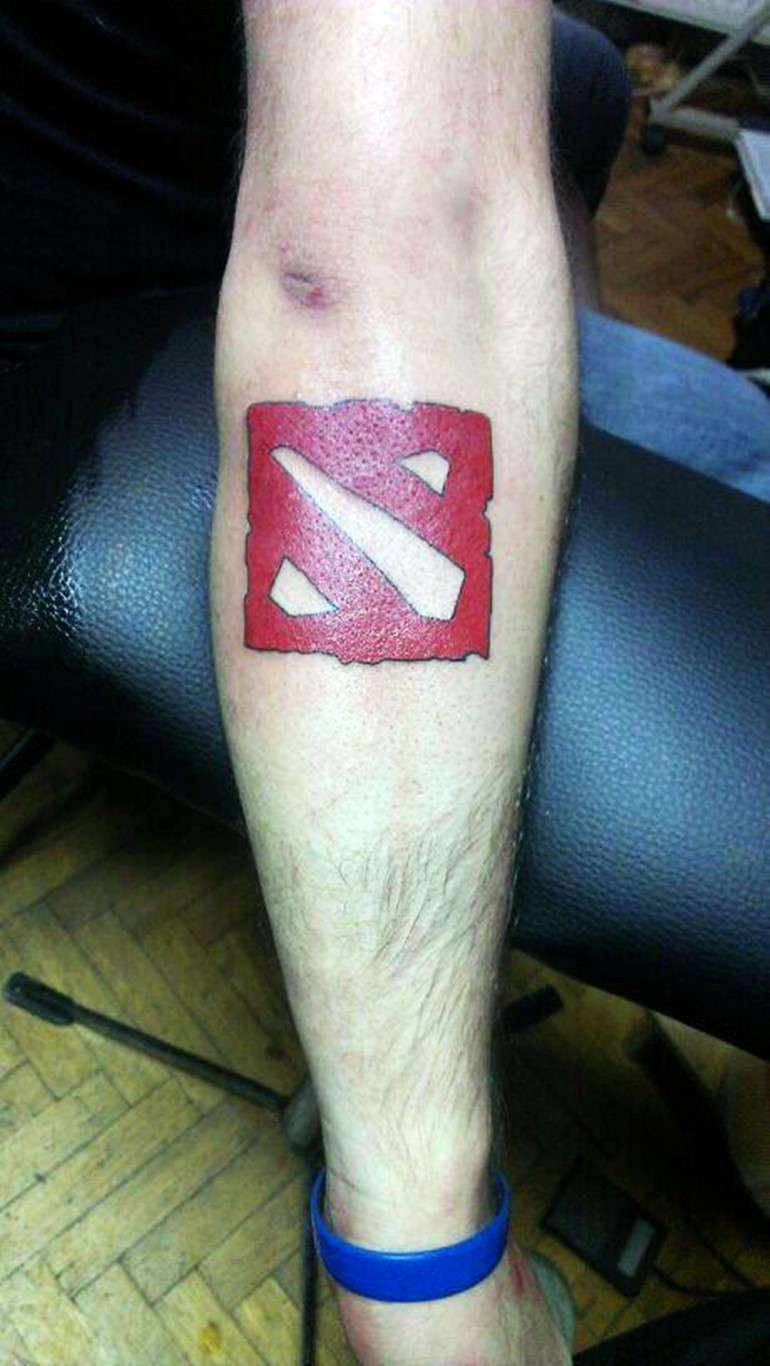 dota 2 tattoo logo