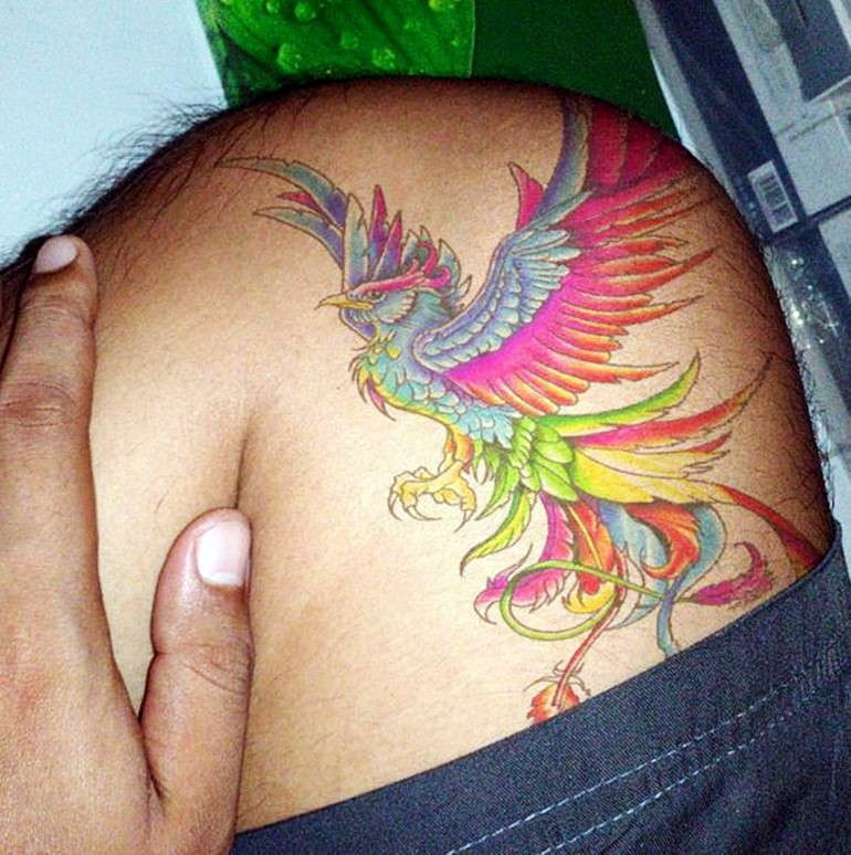 dota 2 tattoos phoenix