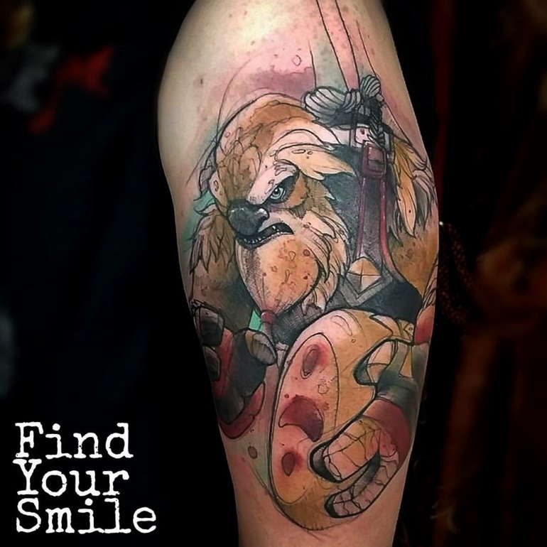 dota 2 tattoos earthshaker