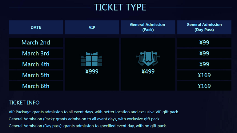 Dota 2 Shanghai Major ticket information