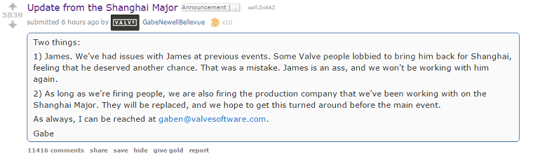 Valve response KeyTV fired
