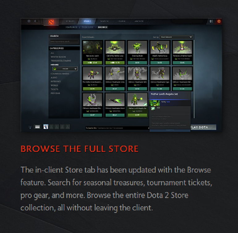 Dota 2 Spring Cleaning 2016 update